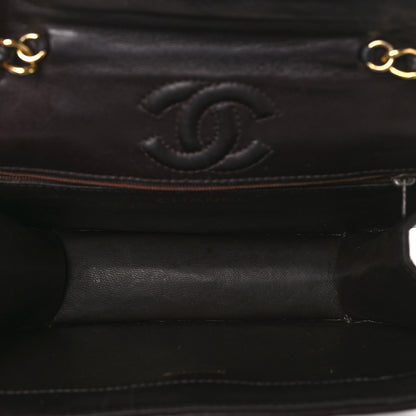 Chanel Shiny Crocodile Flap Dark Brown 5 of 12