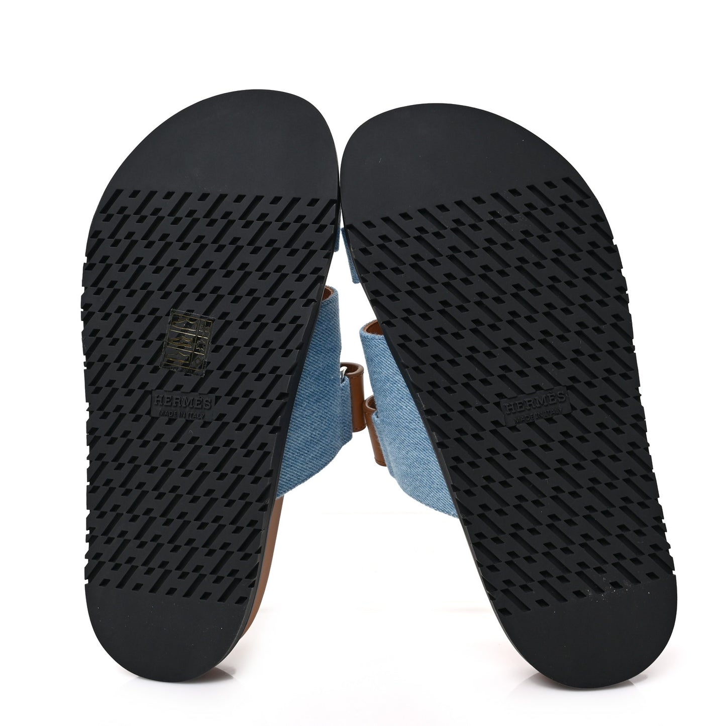 Denim Calfskin Womens Chypre Sandals 36 Bleu Clair Naturel