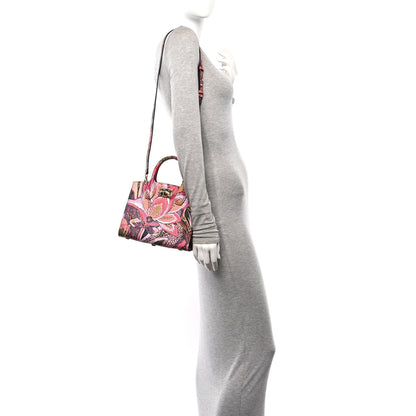 Salvatore Ferragamo Calfskin Batik Print Small The Studio Bag Multicolor 2 of 12
