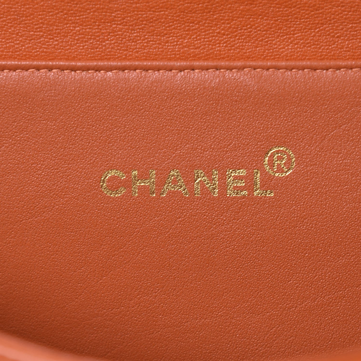 Chanel Lambskin Quilted Medium Double Sided Flap Orange 7 of 18