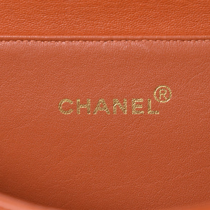 Chanel Lambskin Quilted Medium Double Sided Flap Orange 7 of 18
