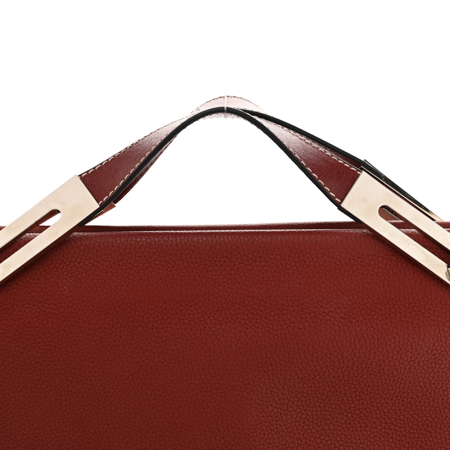 Loewe Grained Calfskin Small Missy Bag Wine 8 of 10