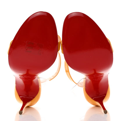 Christian Louboutin Patent PVC Jonatina 100 Sandals 38.5 Topaz Transparent 5 of 8