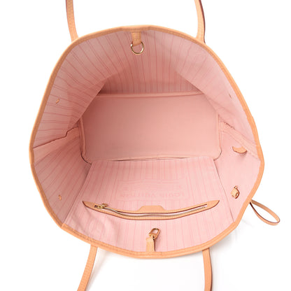 Louis Vuitton Damier Azur Neo Neverfull MM Rose Ballerine 4 of 10