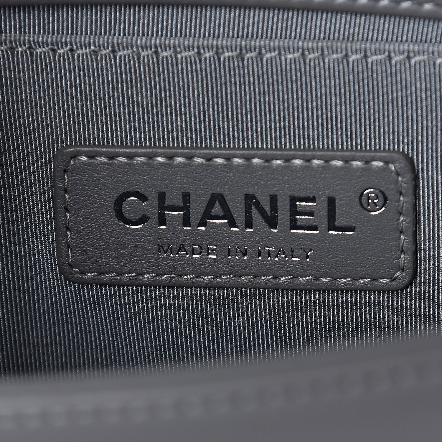 Chanel Calfskin Chevron Quilted Small Boy Flap Grey 6 of 11