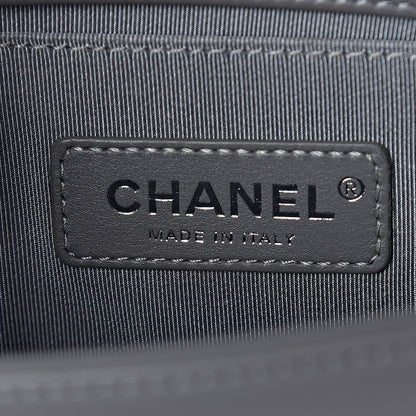 Chanel Calfskin Chevron Quilted Small Boy Flap Grey 6 of 11