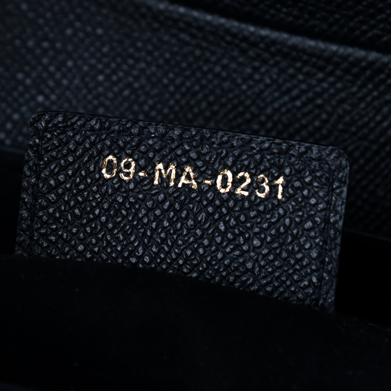 Christian Dior Grained Calfskin Saddle Bag Black 7 of 9
