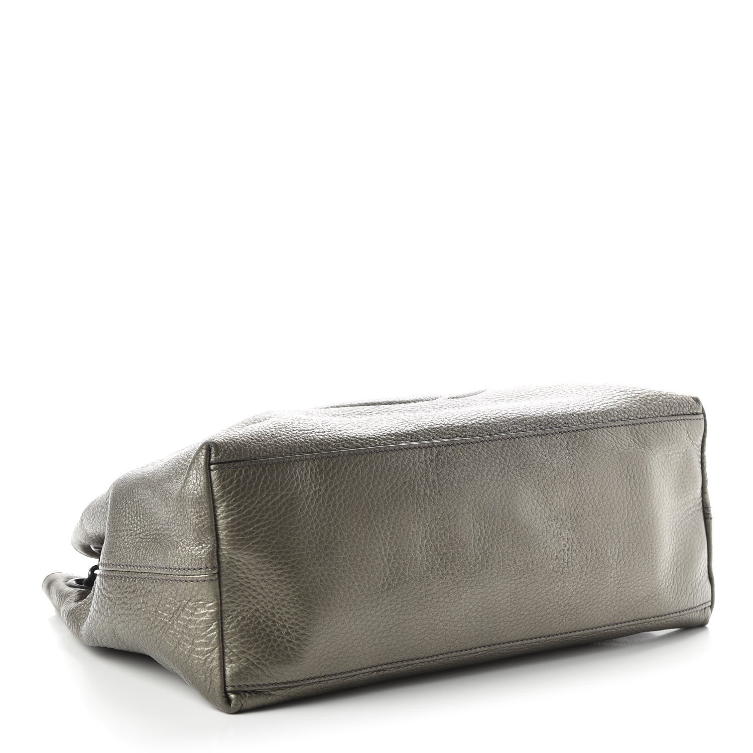 Gucci Metallic Pebbled Calfskin Medium Soho Chain Shoulder Bag Sasso 3 of 9