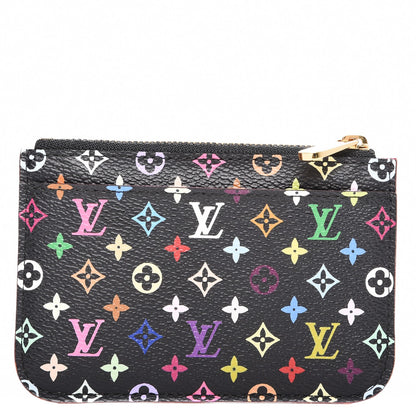 Louis Vuitton Monogram Multicolor Key Pouch Black Grenade 5 of 9