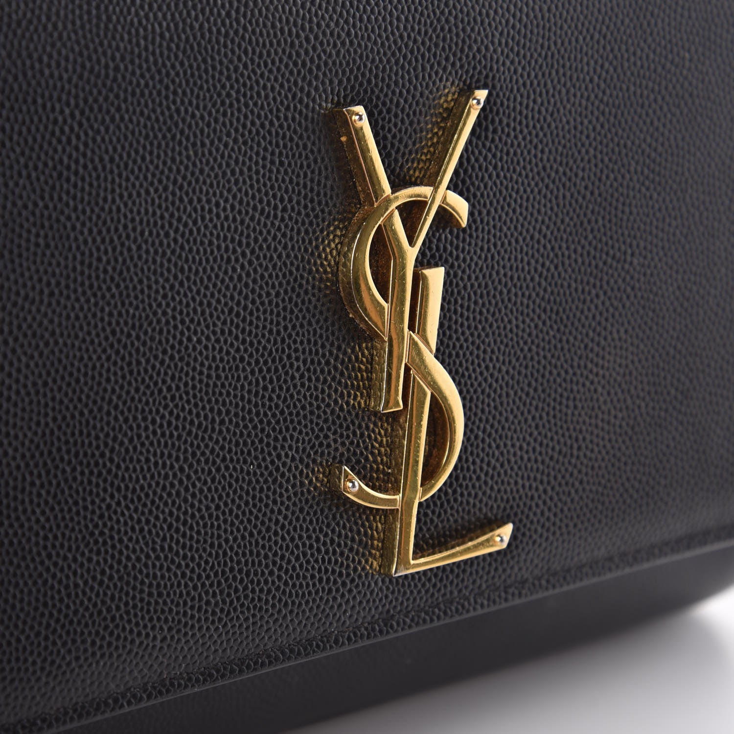 Saint Laurent Grain De Poudre Small Monogram Kate Satchel Black 13 of 16