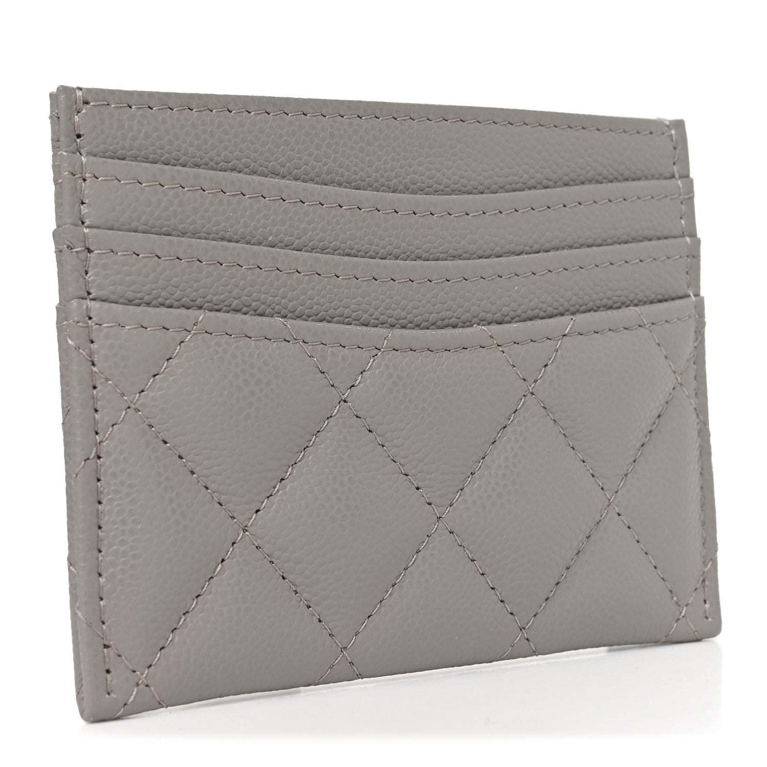 Chanel Caviar Quilted Multi Card Holder Dark Grey 3 of 9