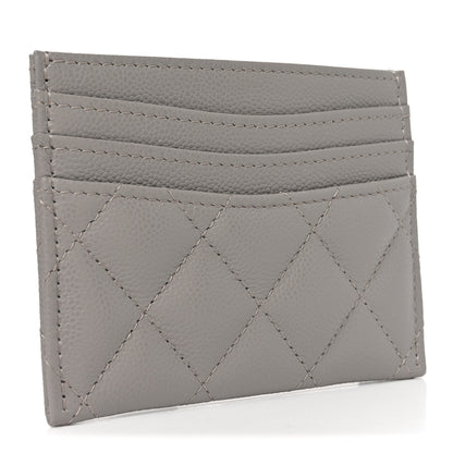 Chanel Caviar Quilted Multi Card Holder Dark Grey 3 of 9