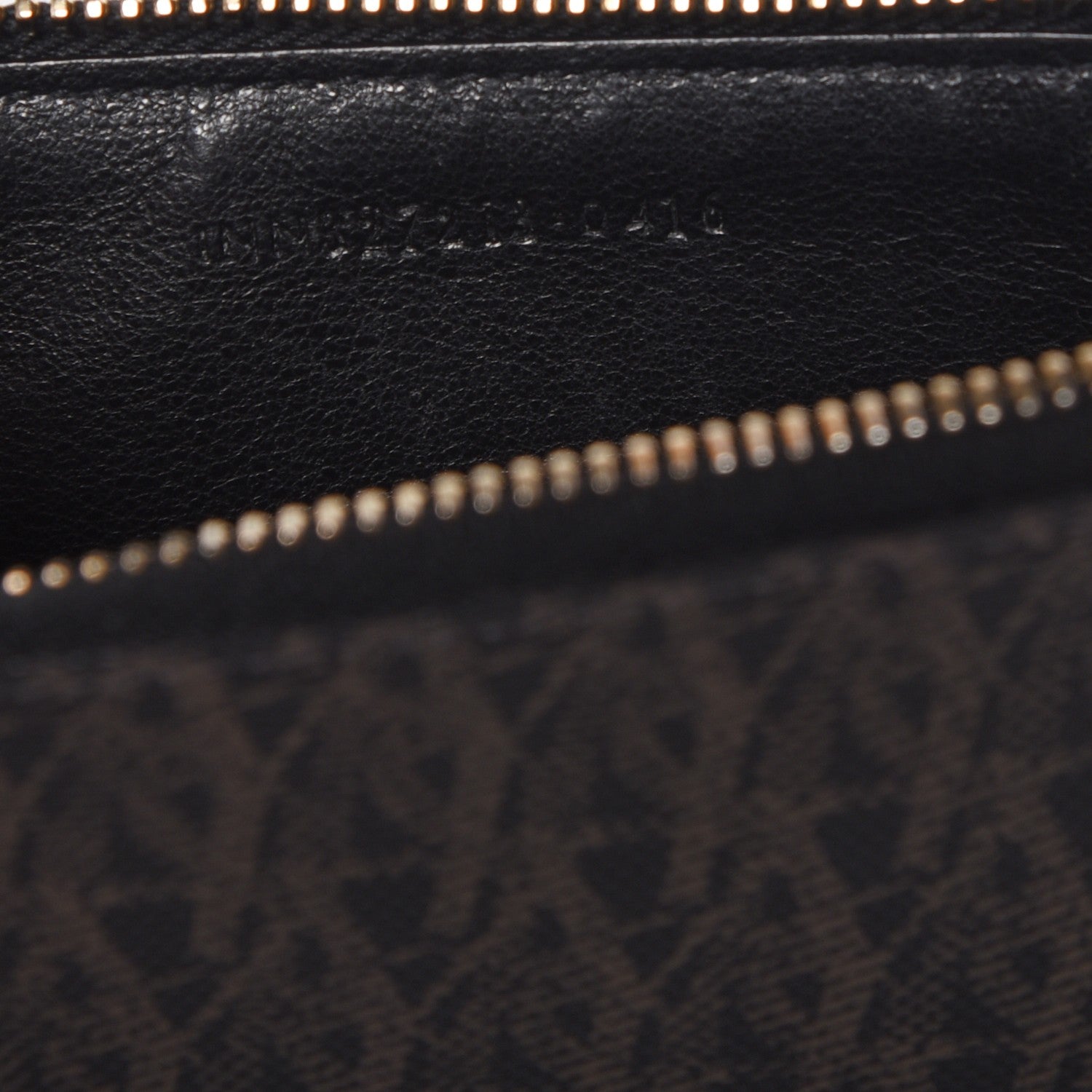 Saint Laurent Classic Toile Monogram 4 Fragments Zip Pouch Black 7 of 8