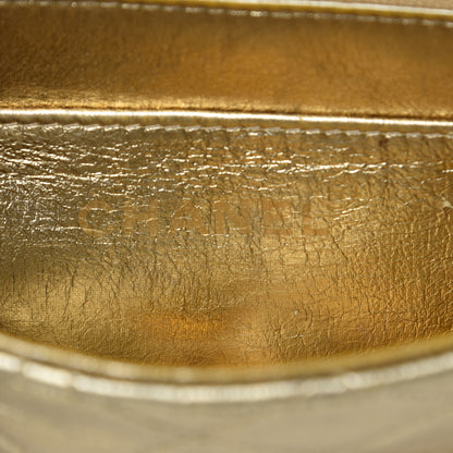Chanel Metallic Lambskin Quilted Mini Square Flap Gold 6 of 14