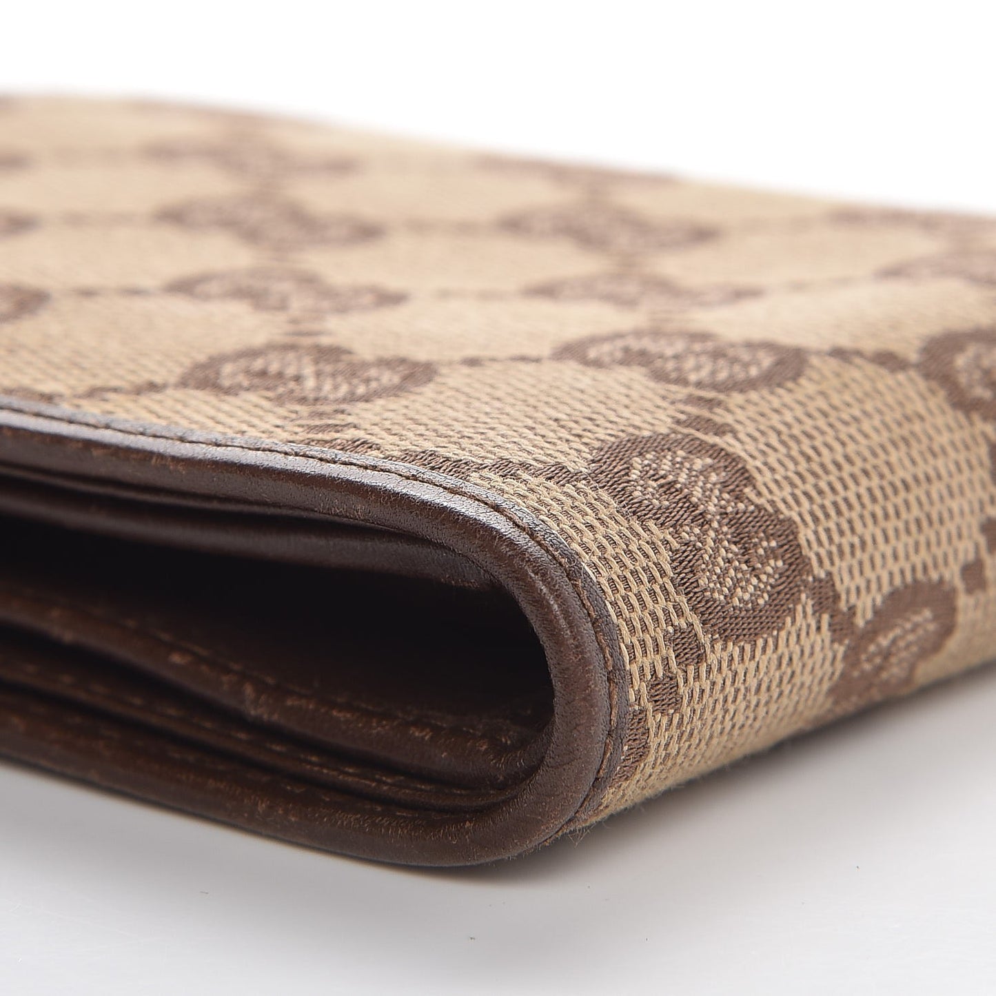 GG Monogram Bi-Fold Wallet Dark Brown