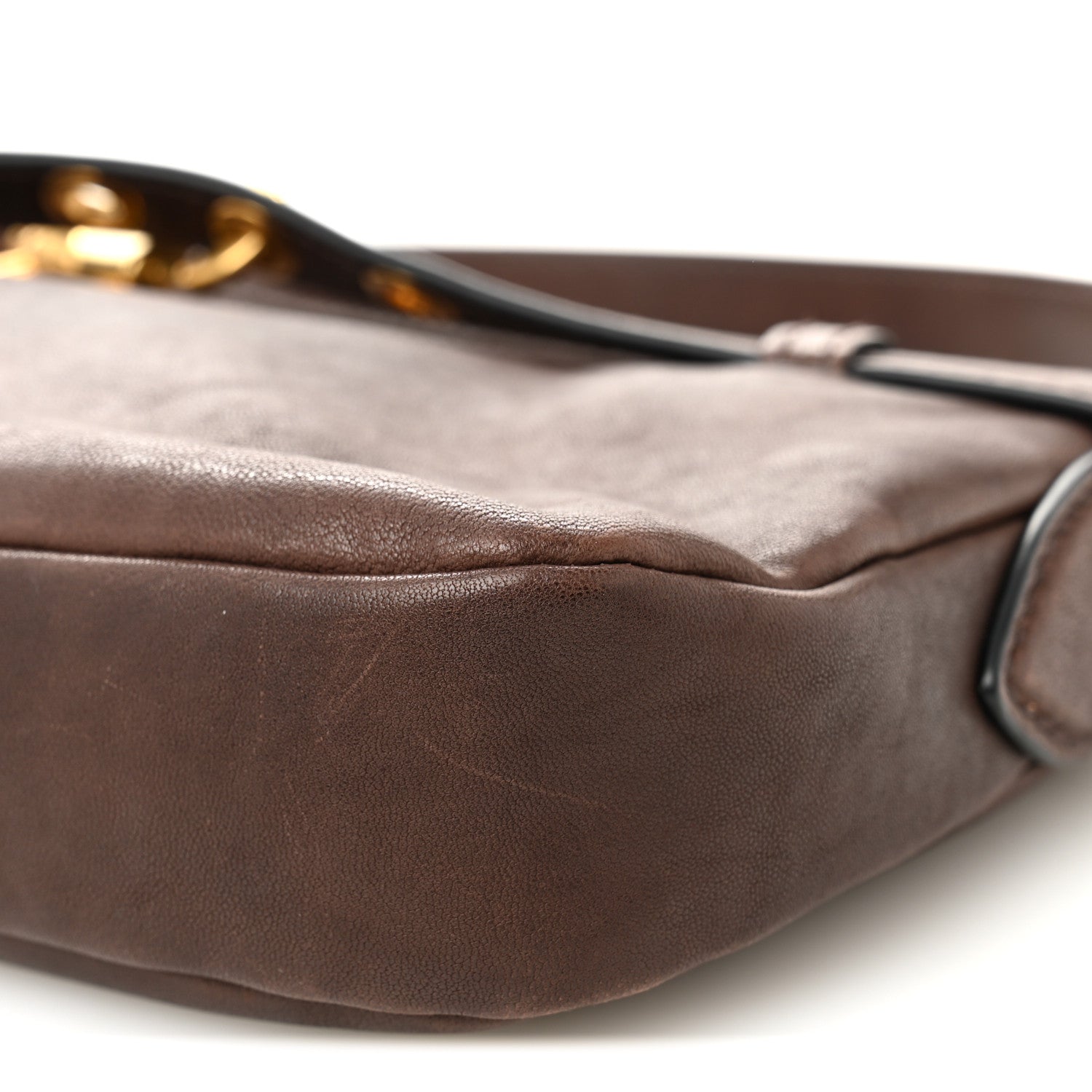Miu Miu Nappa Aviator Regular Aventure Shoulder Bag Briarwood 9 of 11