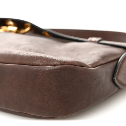 Miu Miu Nappa Aviator Regular Aventure Shoulder Bag Briarwood 9 of 11