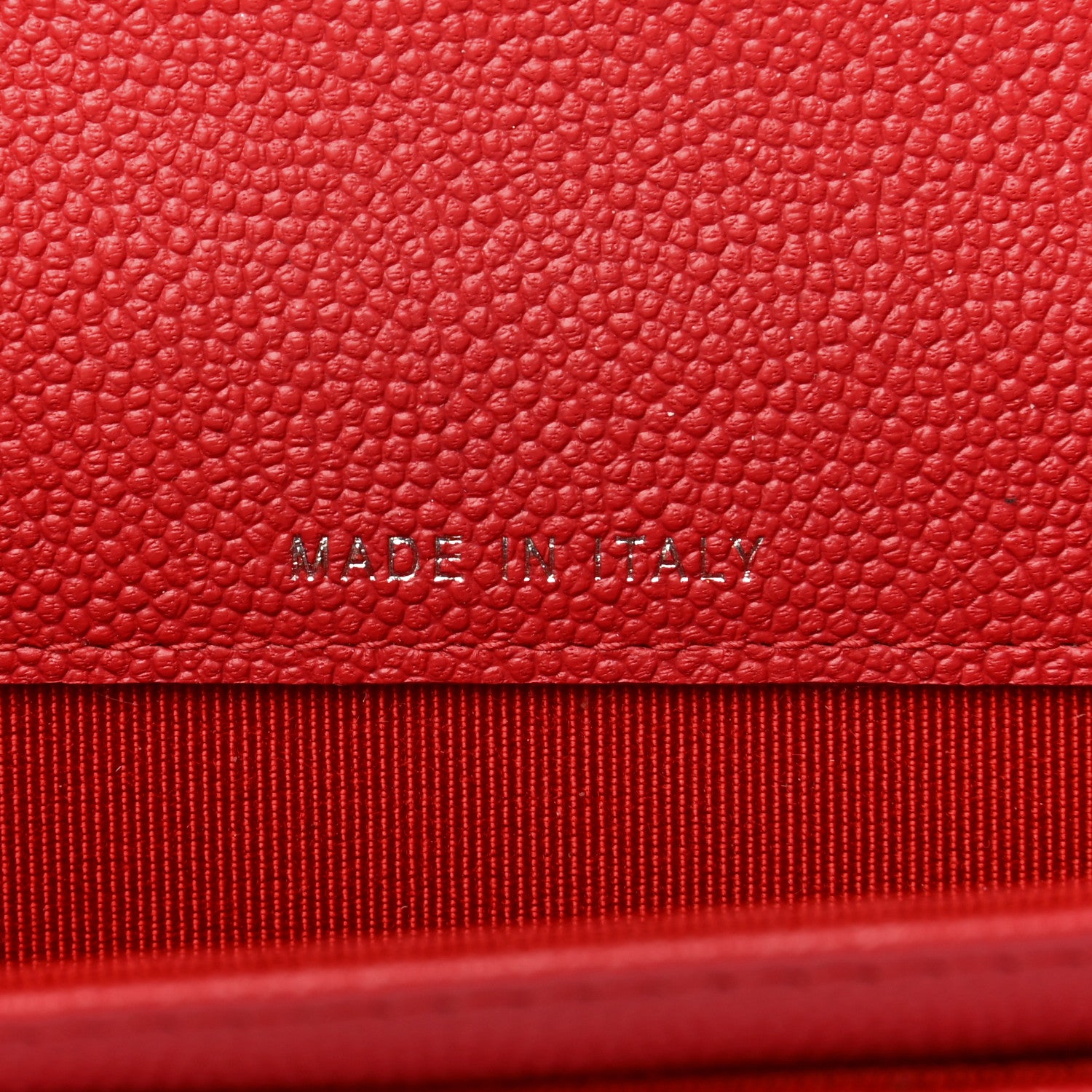 Chanel Caviar Chevron Quilted Flap Card Holder Red 7 of 8