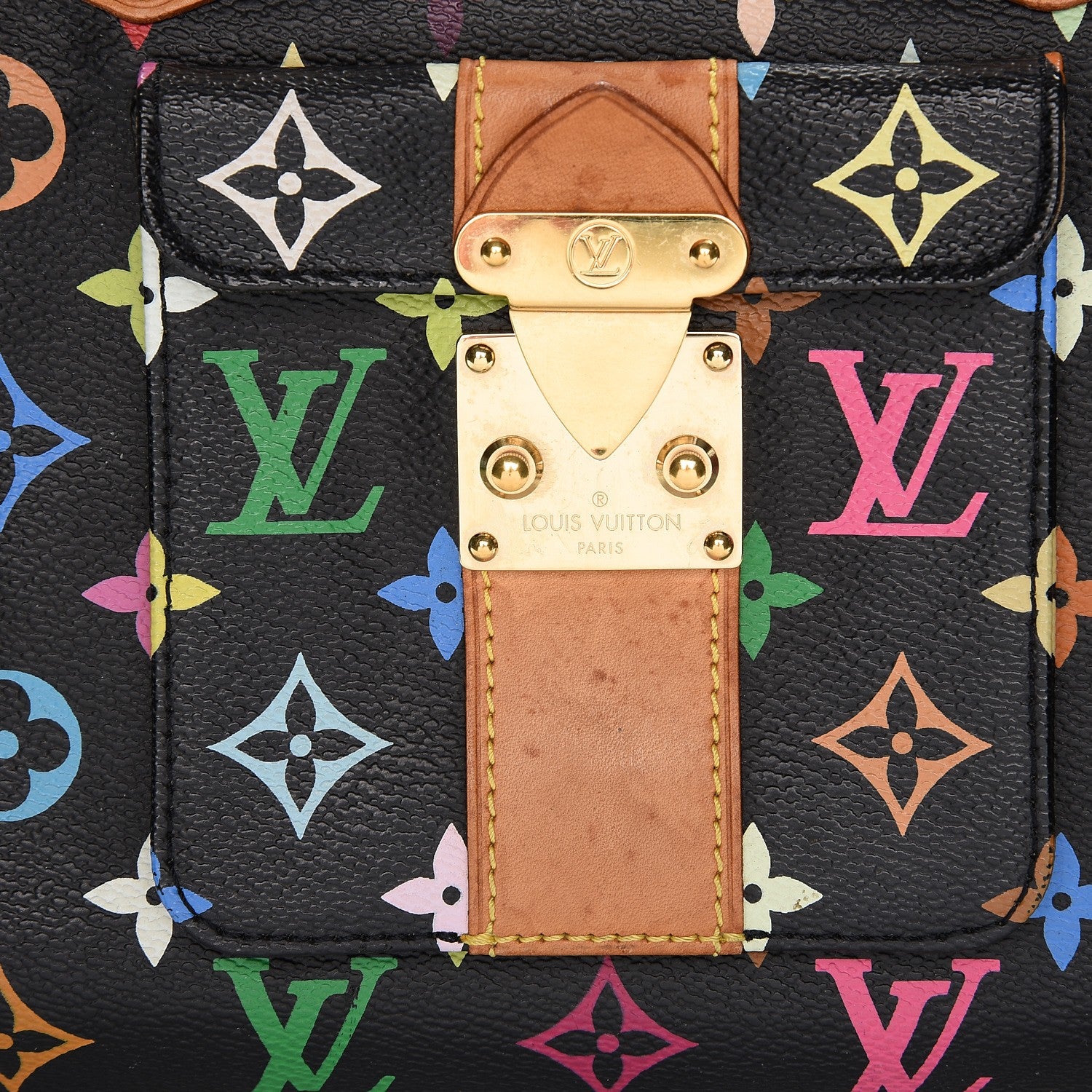 Louis Vuitton Monogram Multicolor Speedy 30 Black 8 of 12