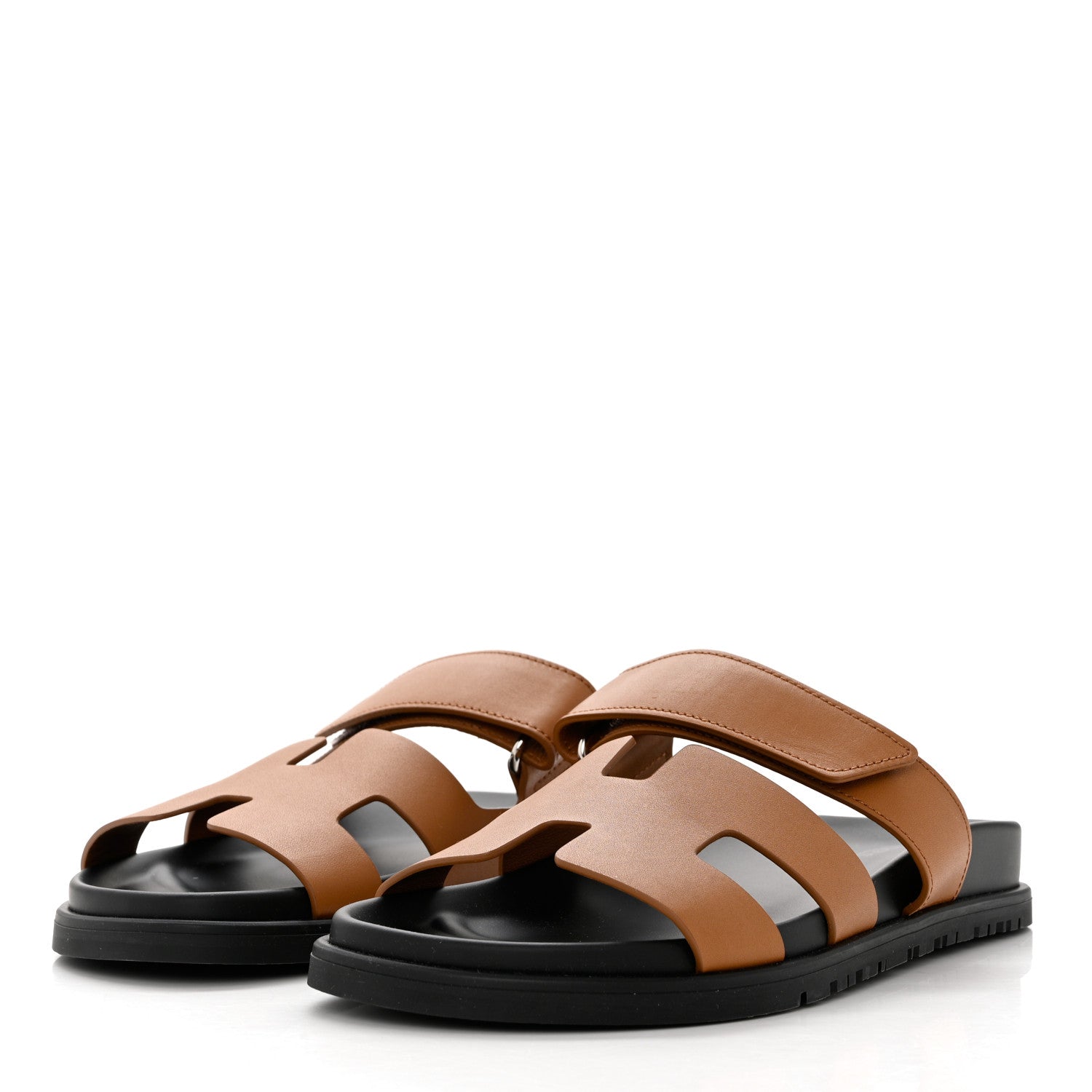 Hermes Calfskin Womens Chypre Sandals 36 Naturel 3 of 9