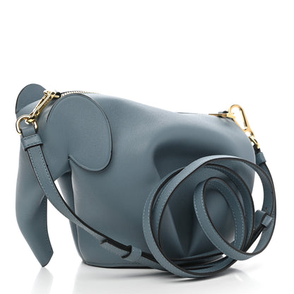 Loewe Calfskin Mini Elephant Crossbody Bag Stone Blue 3 of 10