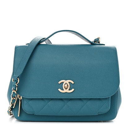 Chanel Caviar Quilted Medium Business Affinity Flap Blue 1 of 11