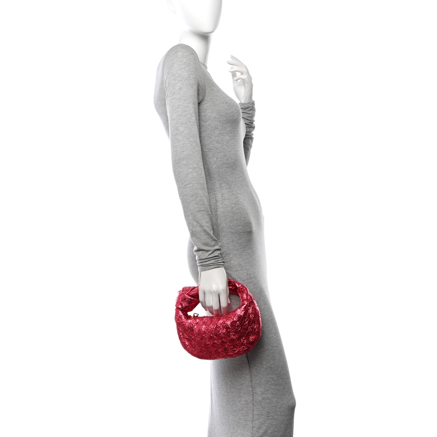 Bottega Veneta Metallic Nappa Intrecciato Mini Jodie Lollipop 2 of 12