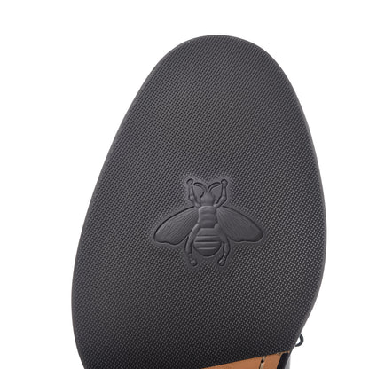 Gucci Calfskin Bee Star Embroidered Mens Captoe Derby Loafers 9 Black 8 of 11