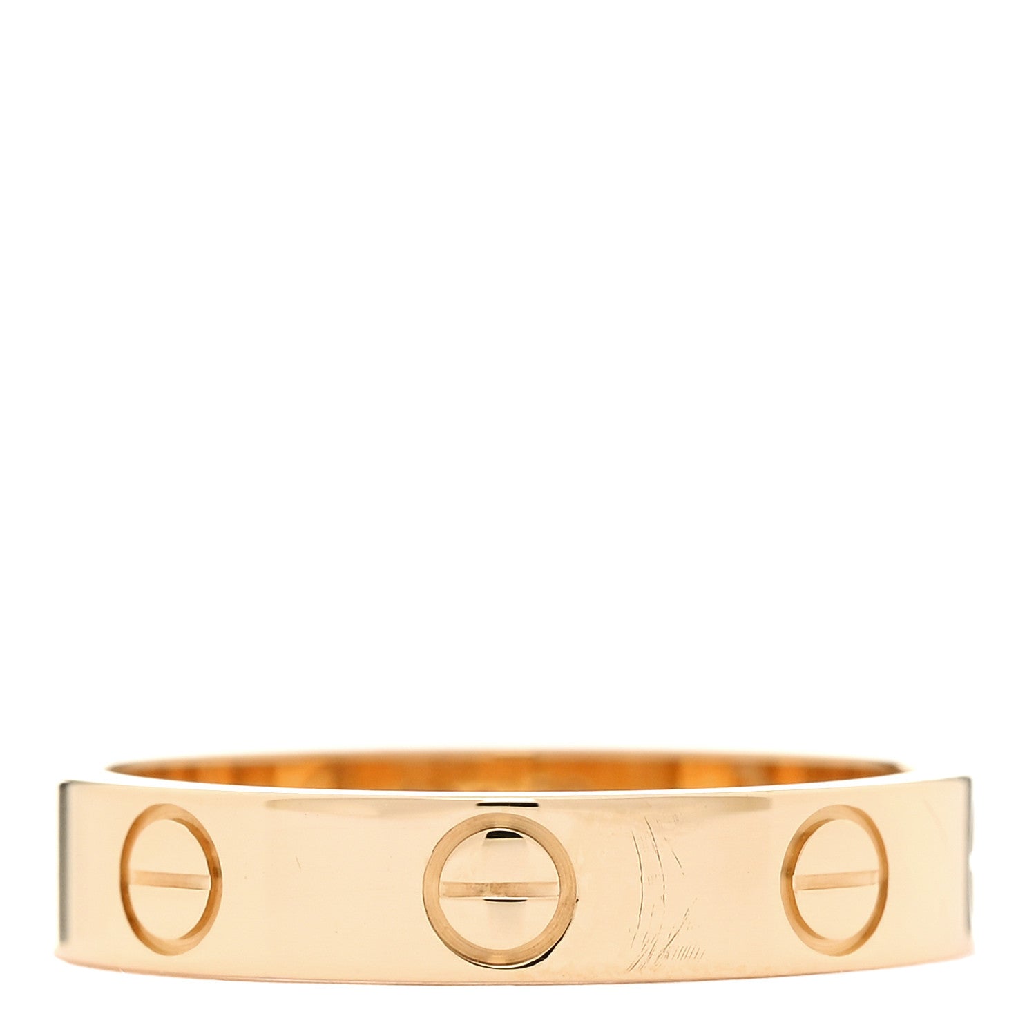 Cartier 18K Yellow Gold 3.5mm LOVE Wedding Band Ring 50 5.25 1 of 5