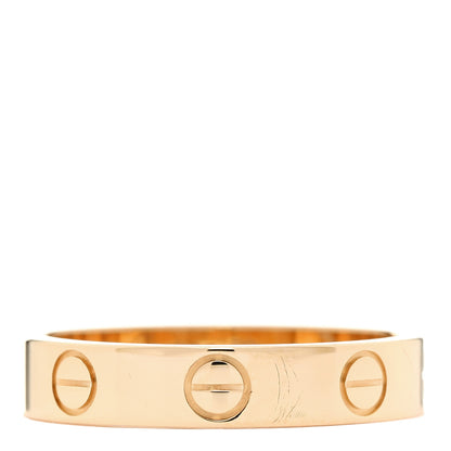 Cartier 18K Yellow Gold 3.5mm LOVE Wedding Band Ring 50 5.25 1 of 5