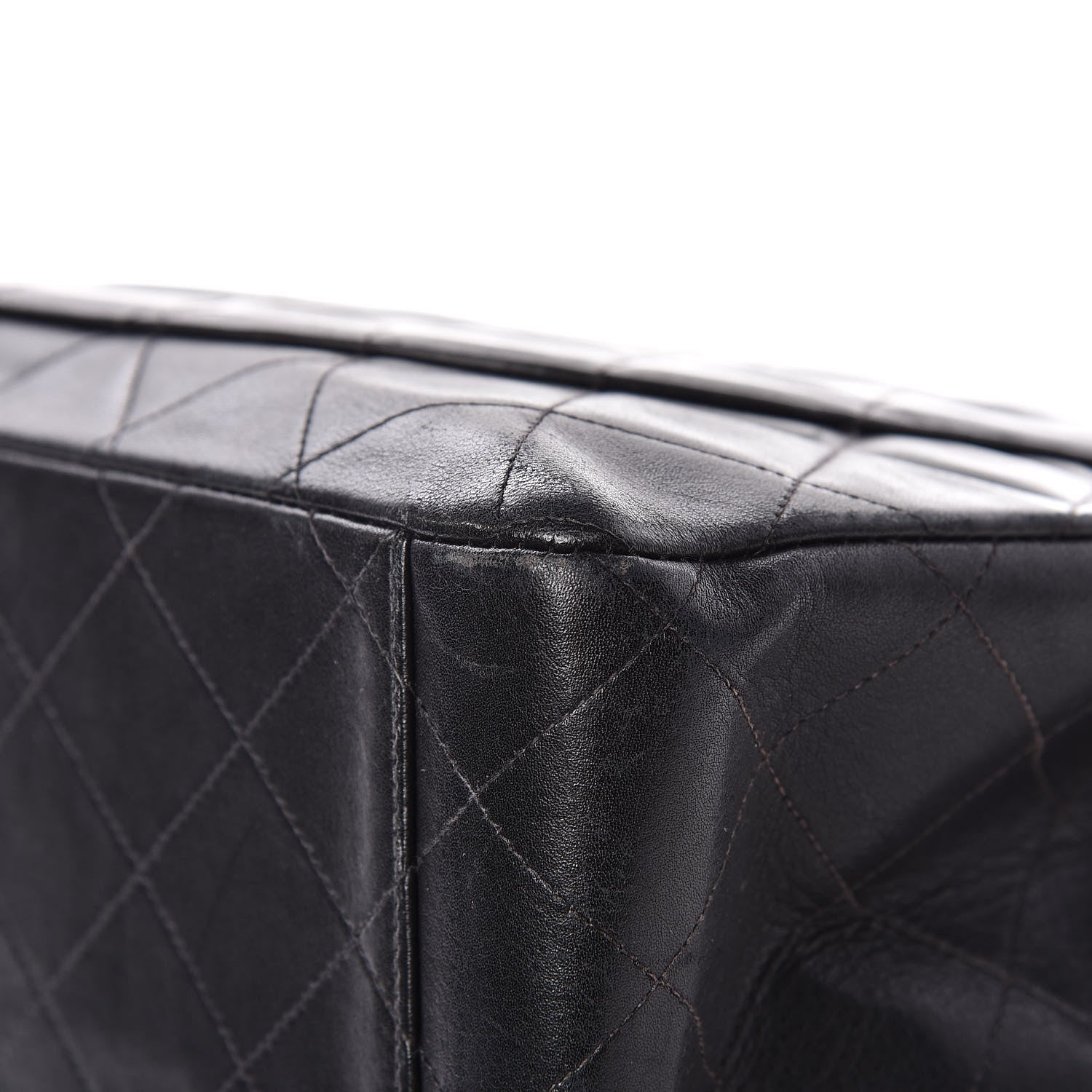 Chanel Lambskin Quilted XL Jumbo Single Flap Black 18 of 20