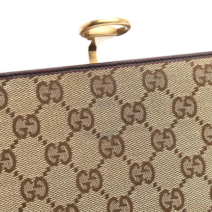 Gucci Monogram Horsebit Continental Wallet Dark Brown 10 of 11