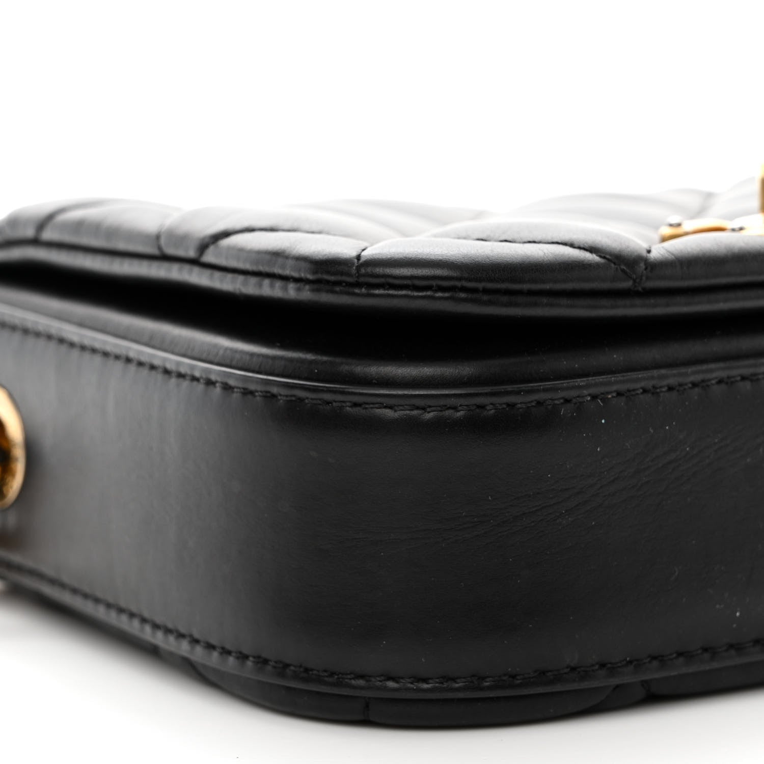 Chanel Calfskin Quilted Mini Nailed CC Flap Bag Black 9 of 13