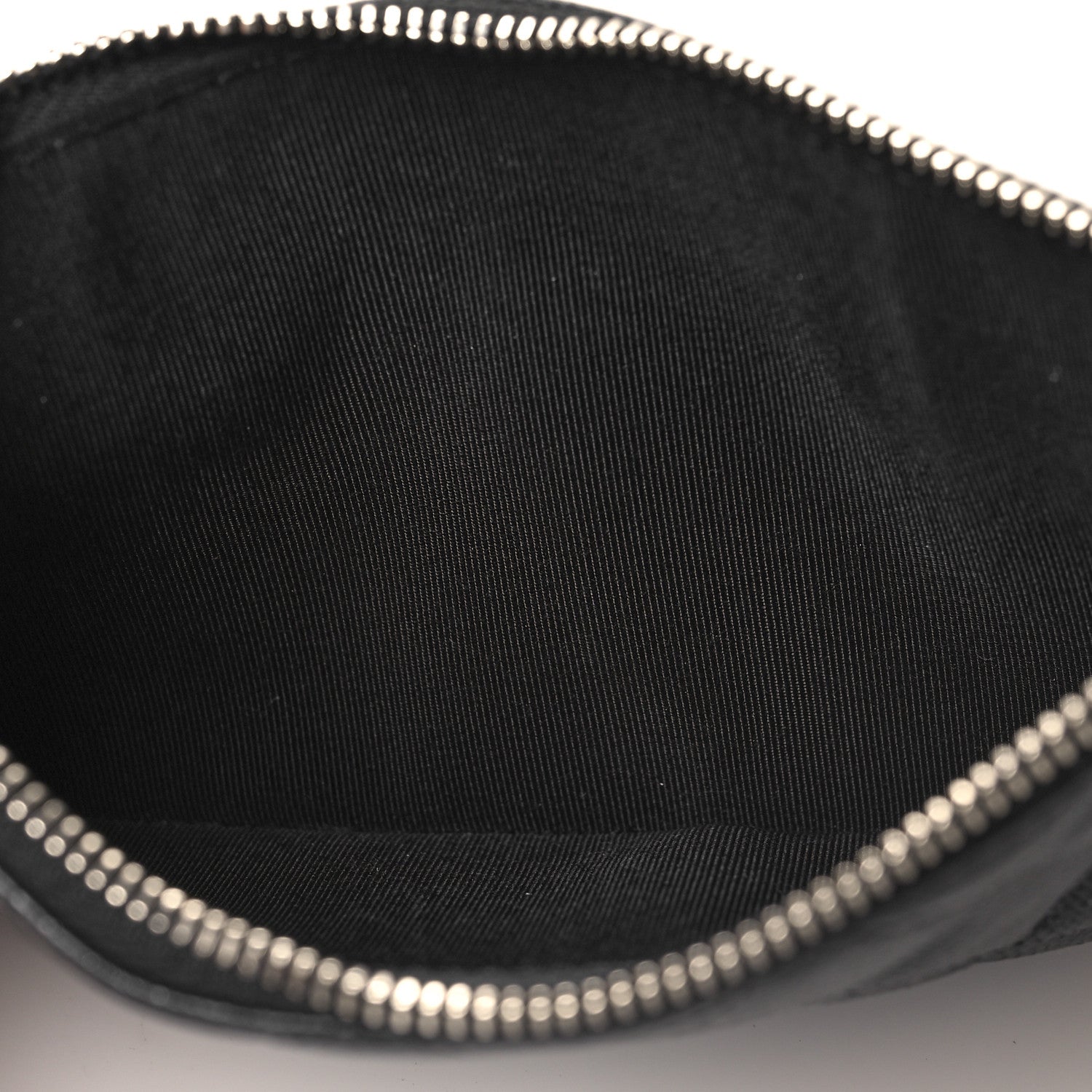 Chanel Iridescent Caviar Quilted Classic Zip Pouch Black 5 of 8
