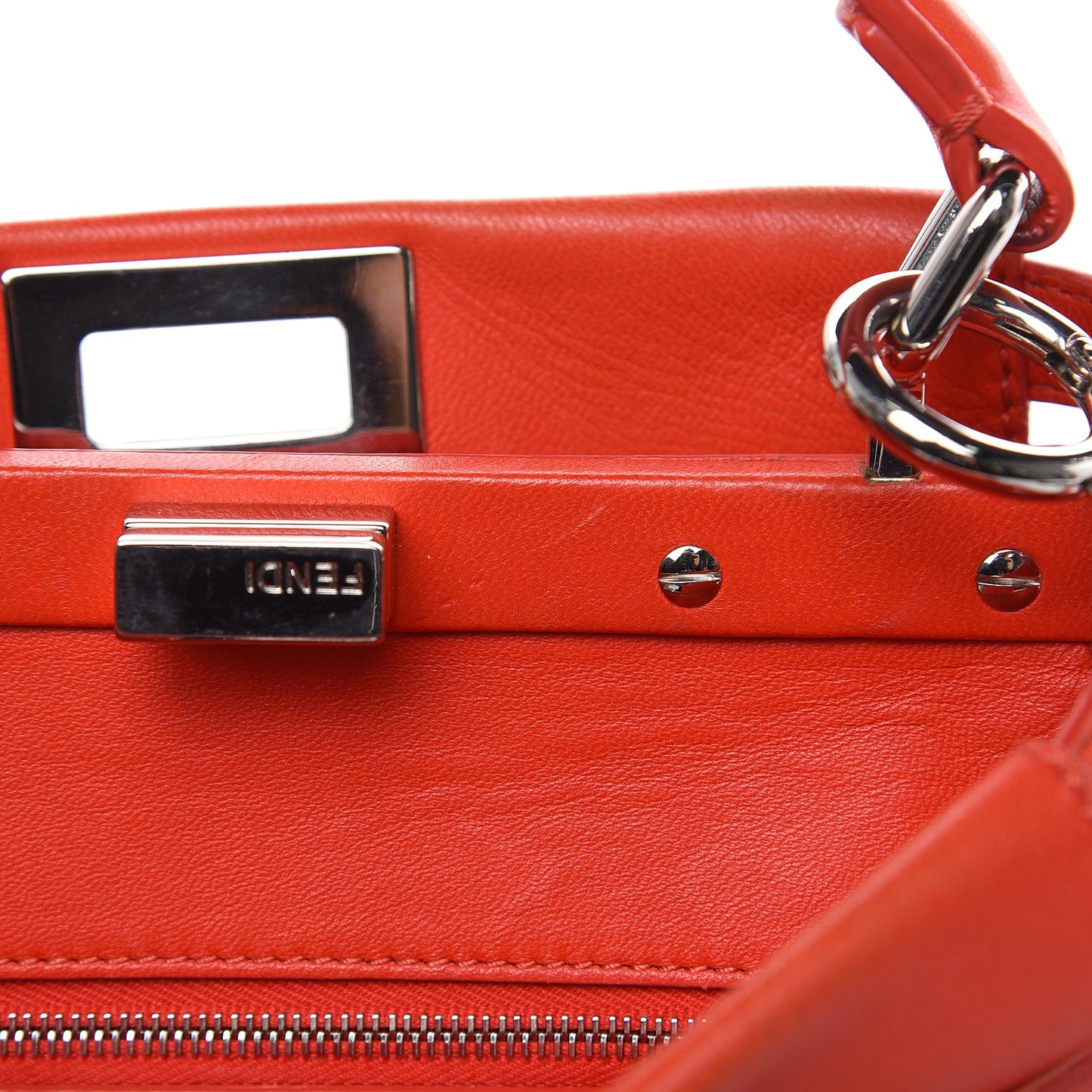 Nappa Mini Peekaboo Iconic Satchel Papavero