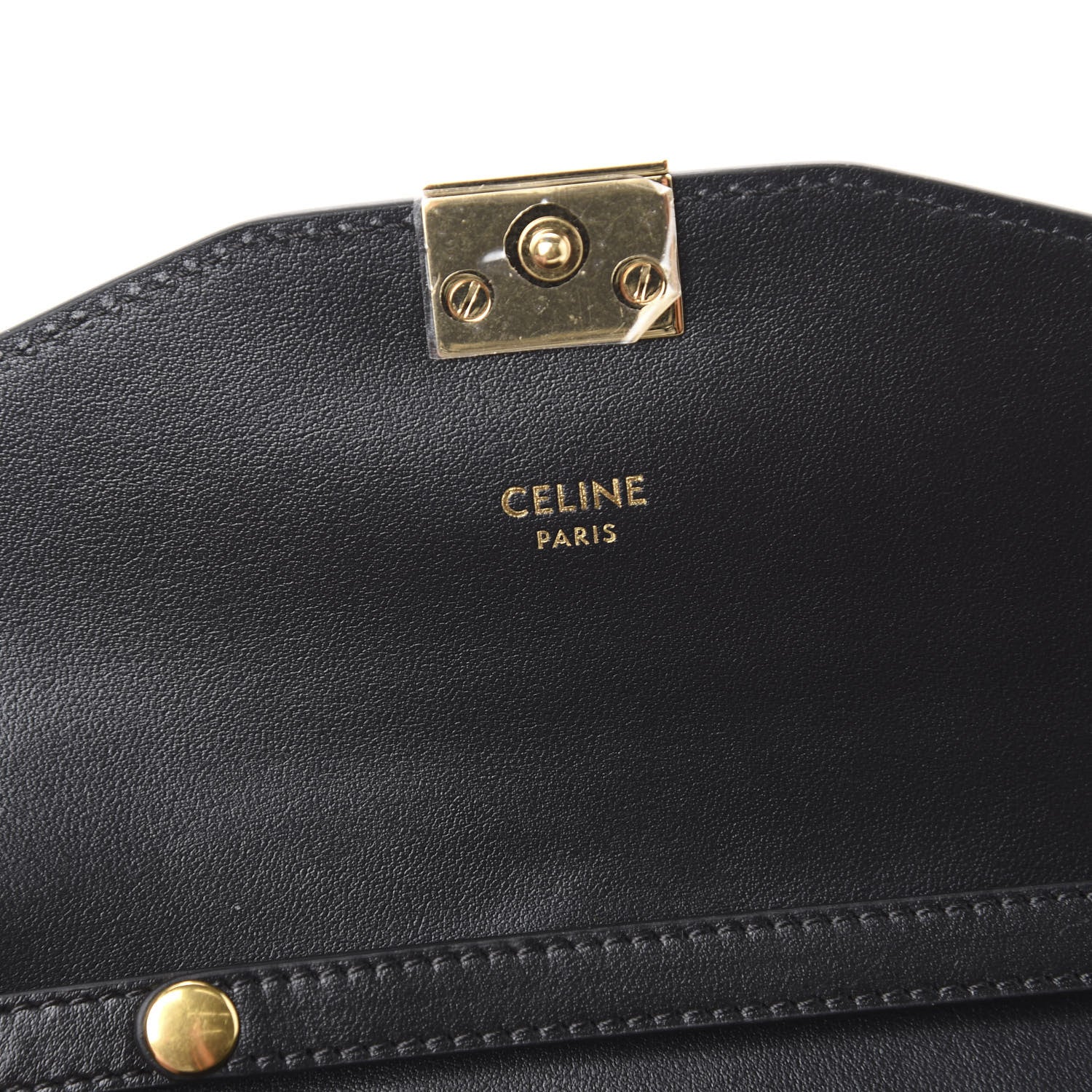 Celine Calfskin C Wallet On Chain Bag Black 6 of 10