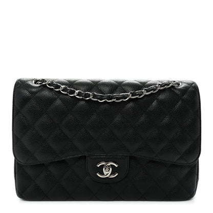 Chanel Caviar Quilted Jumbo Double Flap Black 1 of 11