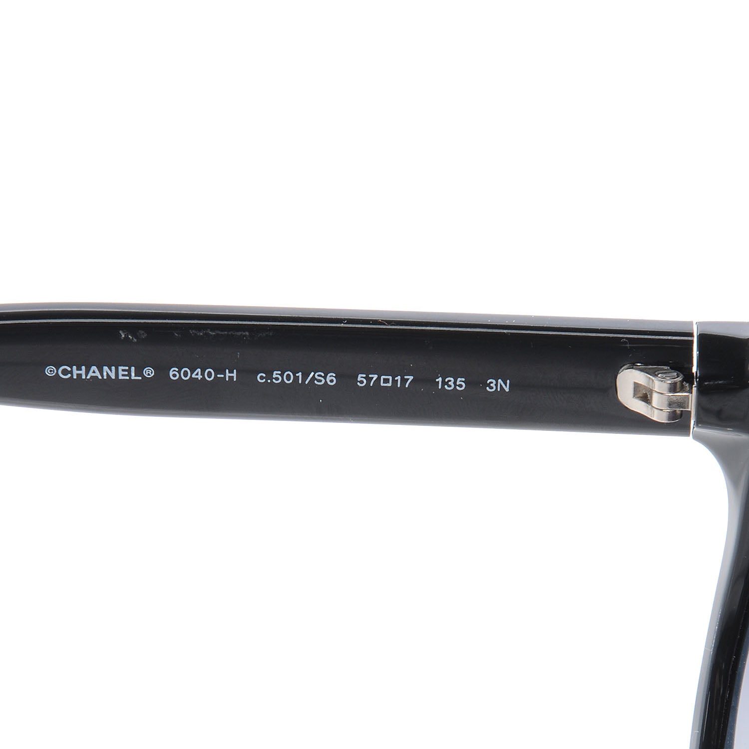 Chanel Freshwater Cultured Pearl Butterfly Sunglasses 6040 H Black 4 of 5