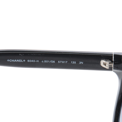 Chanel Freshwater Cultured Pearl Butterfly Sunglasses 6040 H Black 4 of 5