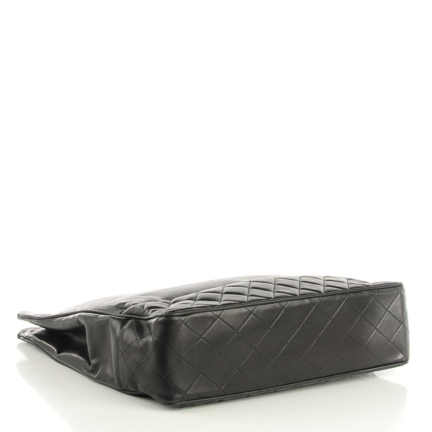 Lambskin Shopping Tote Black