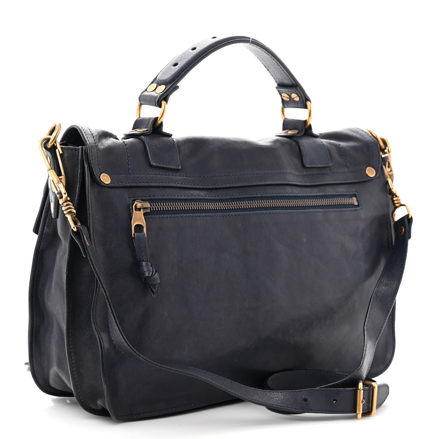 Proenza Schouler PROENZA SCHOULER Lambskin Medium PS1 Satchel Midnight 3 of 12
