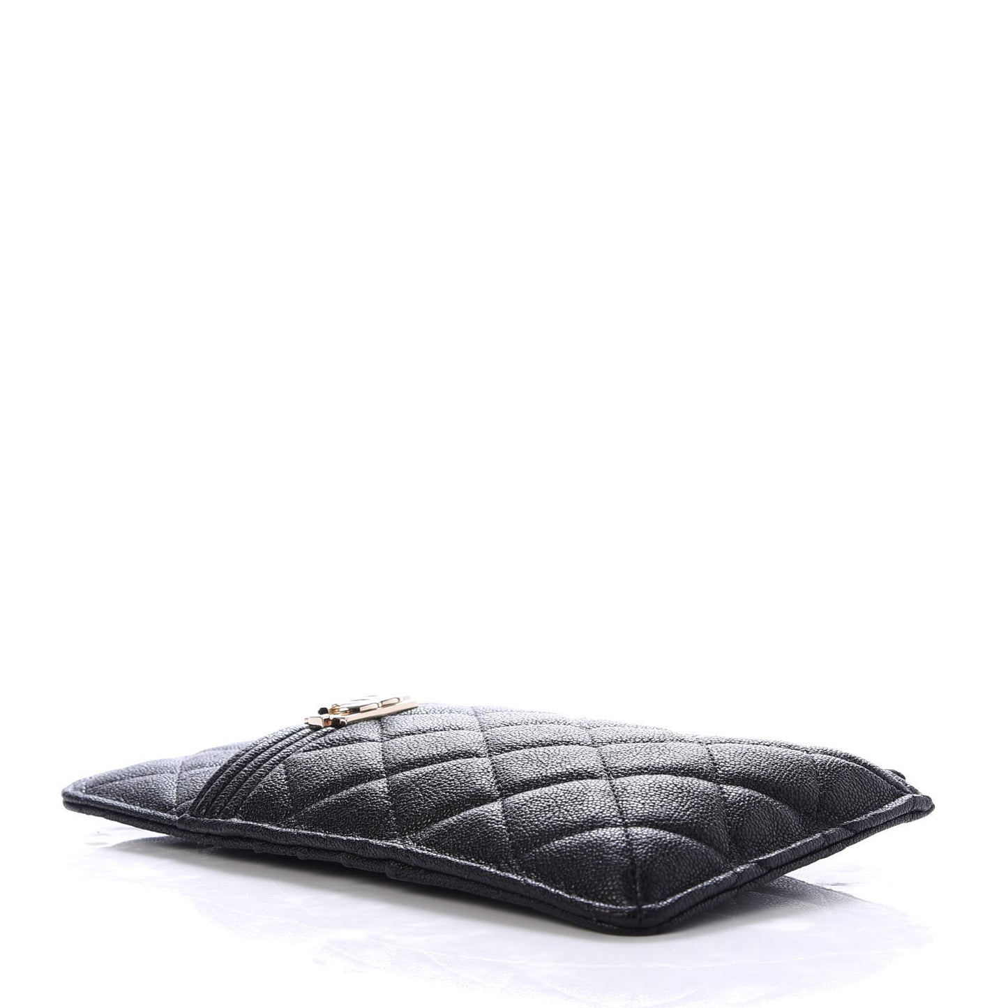 Caviar Quilted Boy iPhone Pouch Black