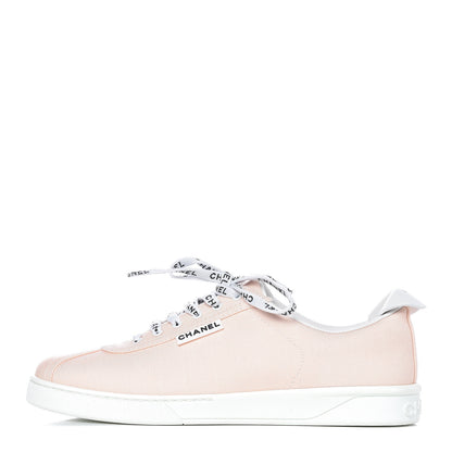 Chanel Canvas Womens Sneakers 39.5 Light Pink 1 of 11