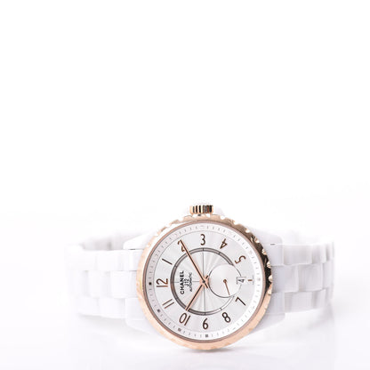 Chanel Stainless Steel 18K Beige Gold Ceramic 36.5mm J12 Automatic Watch White 2 of 7