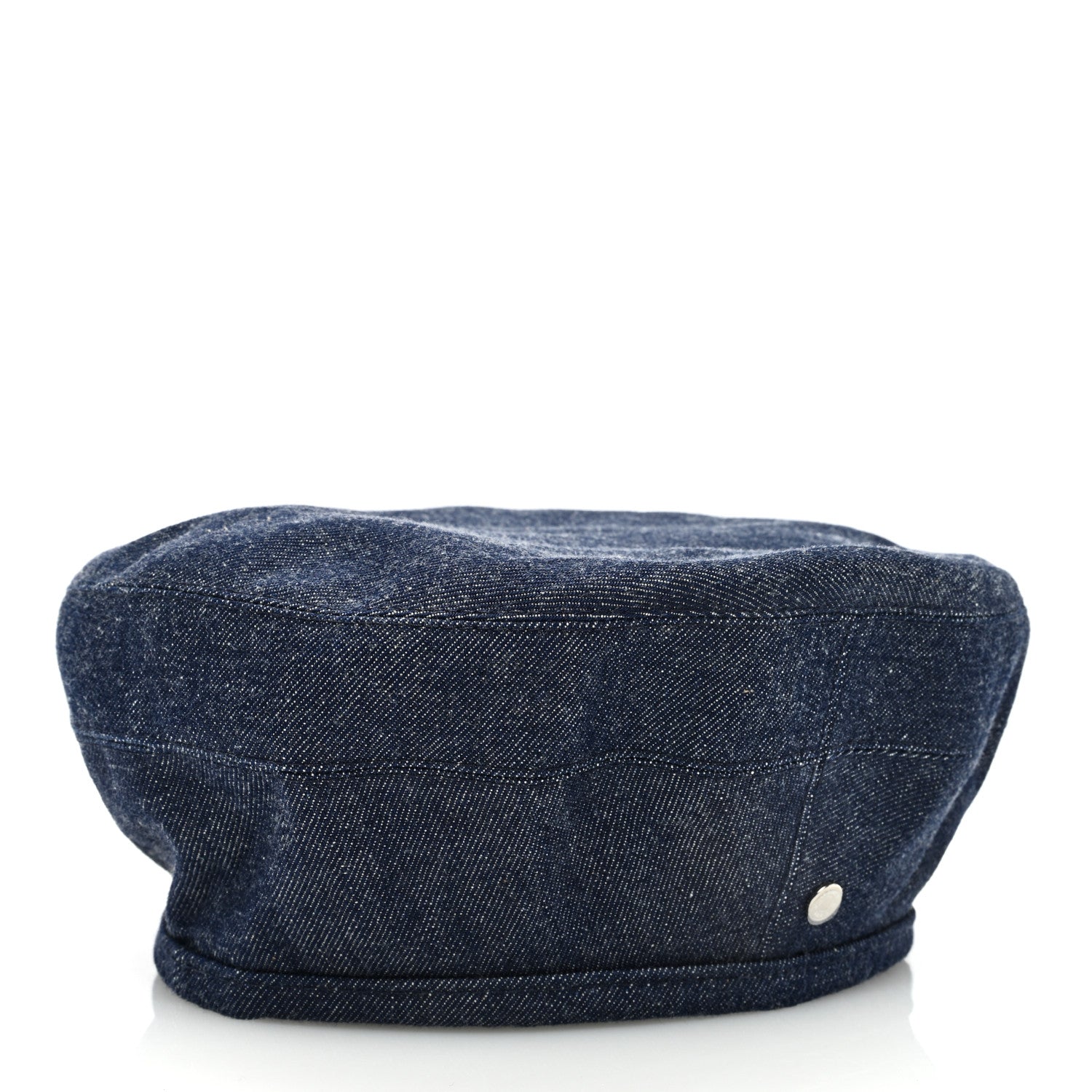 Hermes Denim Femme Saint Honore Beret 56 Indigo 4 of 8