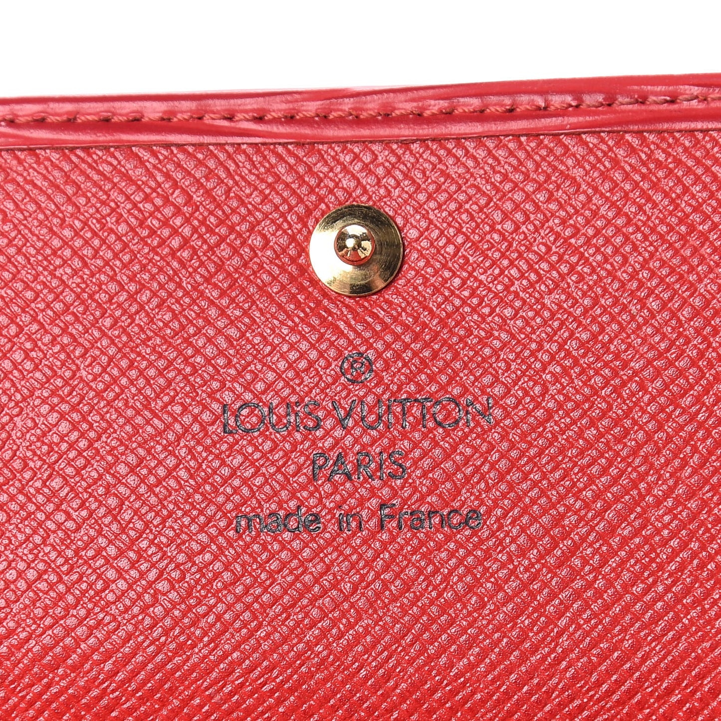 Epi Porte Tresor International Wallet Castillan Red