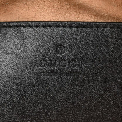 Gucci Calfskin Matelasse Aria Small GG Marmont Chain Shoulder Bag Black 6 of 13