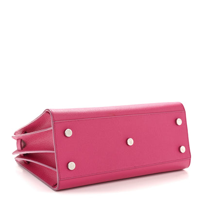 Saint Laurent Grained Calfskin Baby Sac De Jour Lipstick Fuchsia 4 of 14