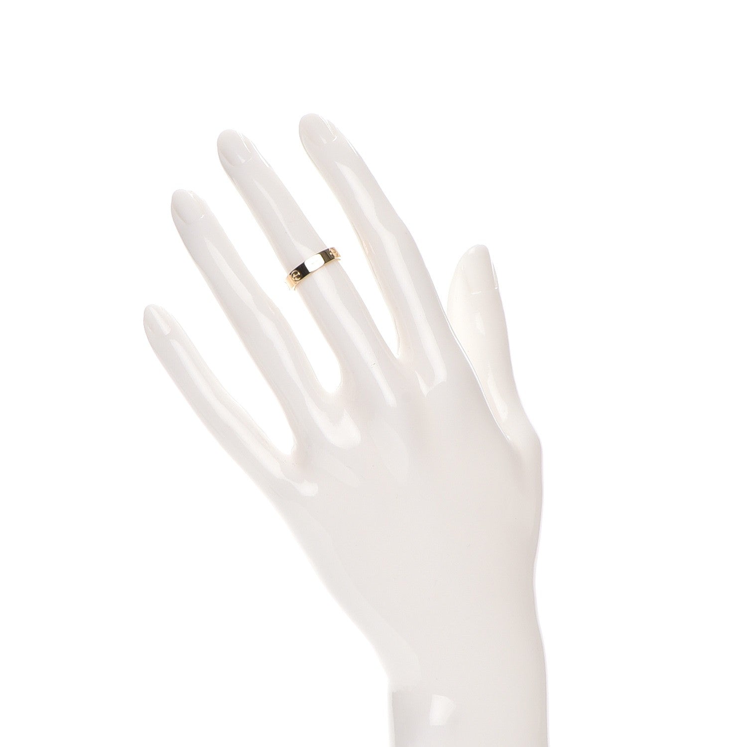 Cartier 18K Yellow Gold 4mm LOVE Wedding Band Ring 48 4.5 2 of 4