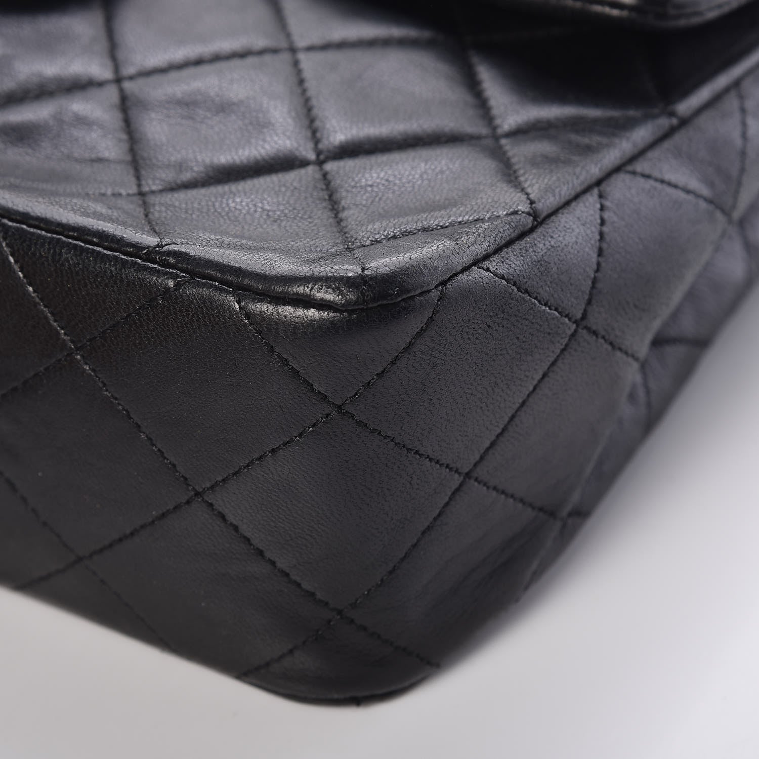 Chanel Lambskin Quilted Mini Square Flap Bag Black 12 of 14